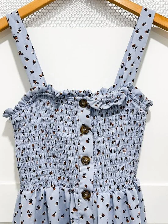 Cottagecore Mini Dress Spring Summer Fairy Picnic Floral - Picture 3 of 8